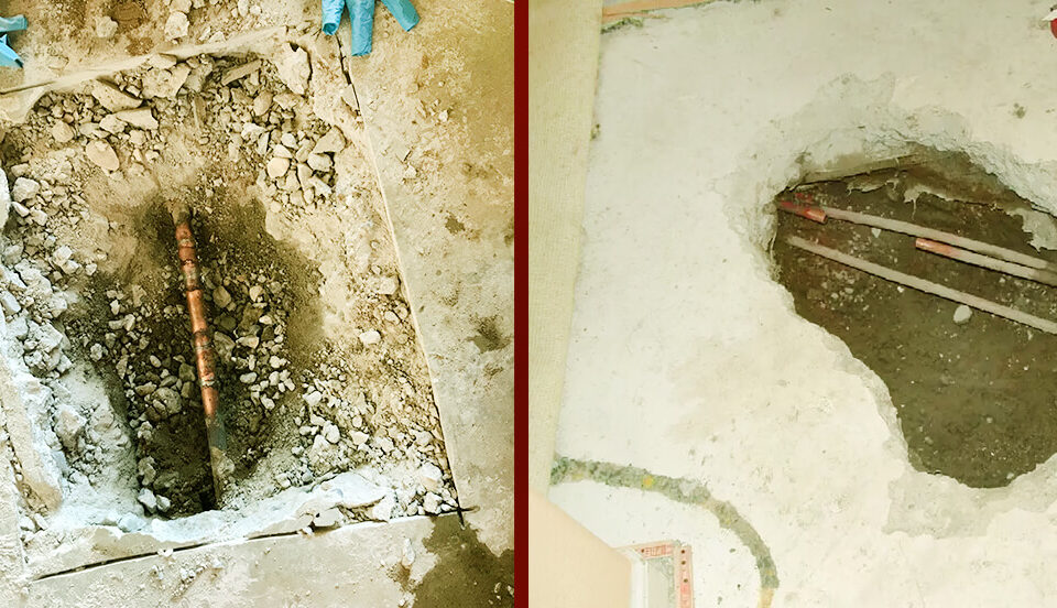 Slab Leak Detection
